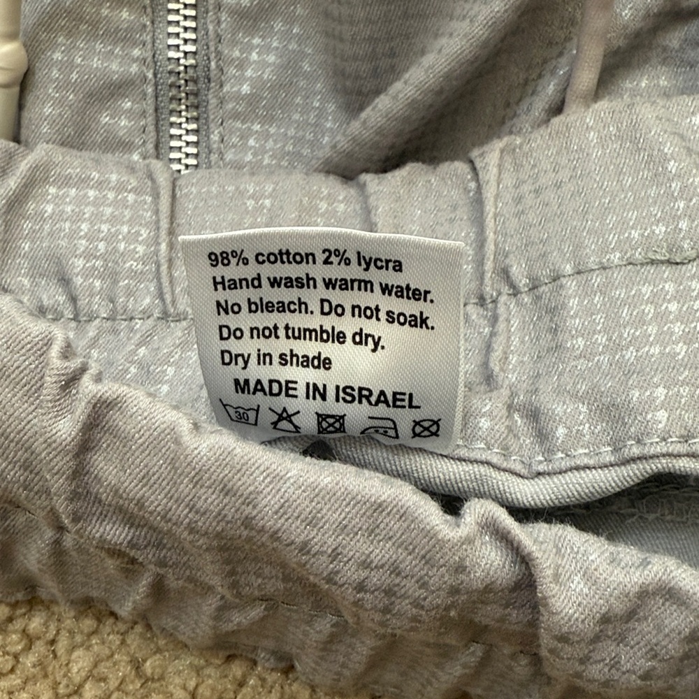 BEVY FLOG Shely High Rise Ankle Length Drawstring Gray/Silver Pants Size 26 - Picture 8 of 11